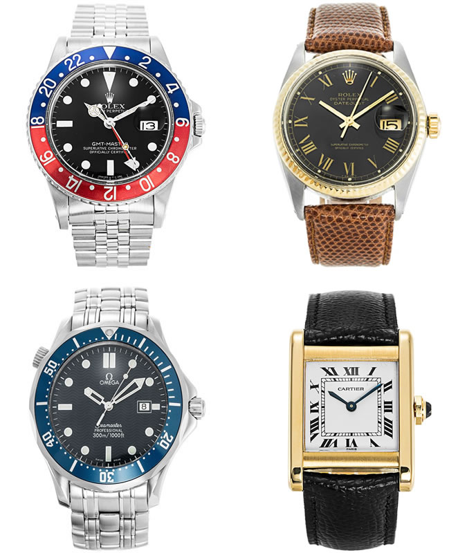 Men's Pre-Owned Vintage Luxury Watches