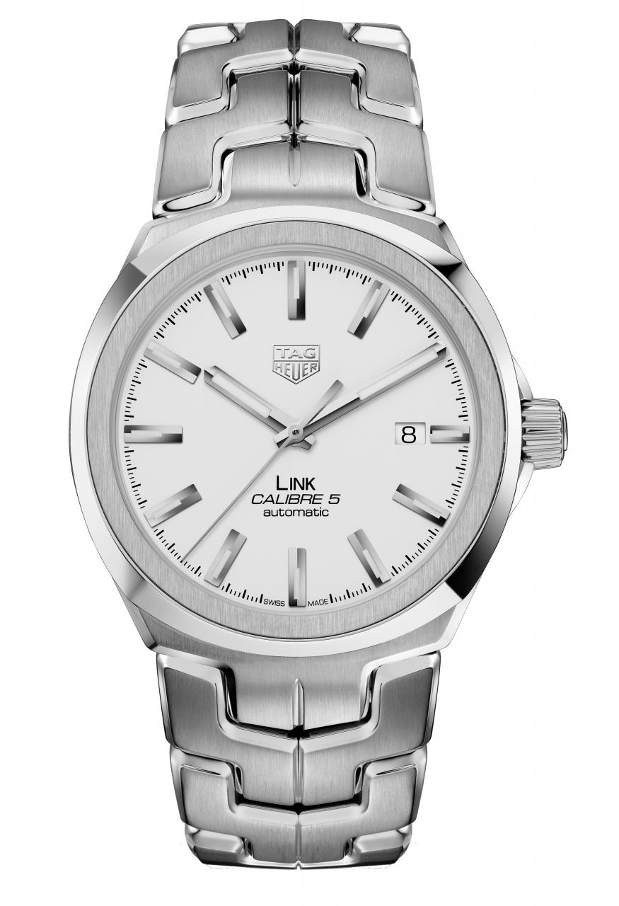 tag heuer link silver dial