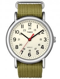 Timex Weekender Slip Thru Watch Olive