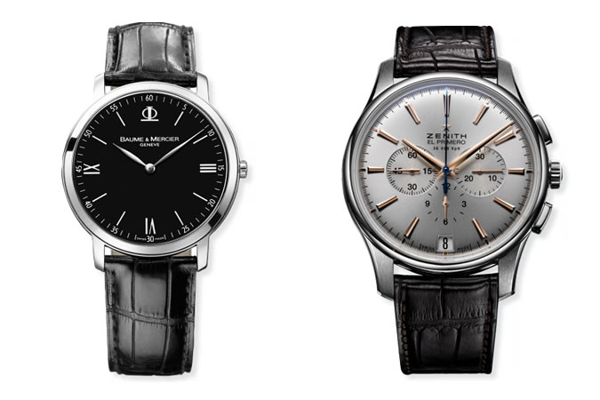 Baume & Mercier Classima Stainless Steel and Zenith Captain Black Automatic Chronograph Watch