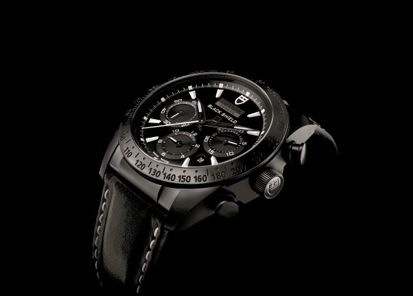 Wonderful Tudor Black Shield Fastrider Ceramic Watch