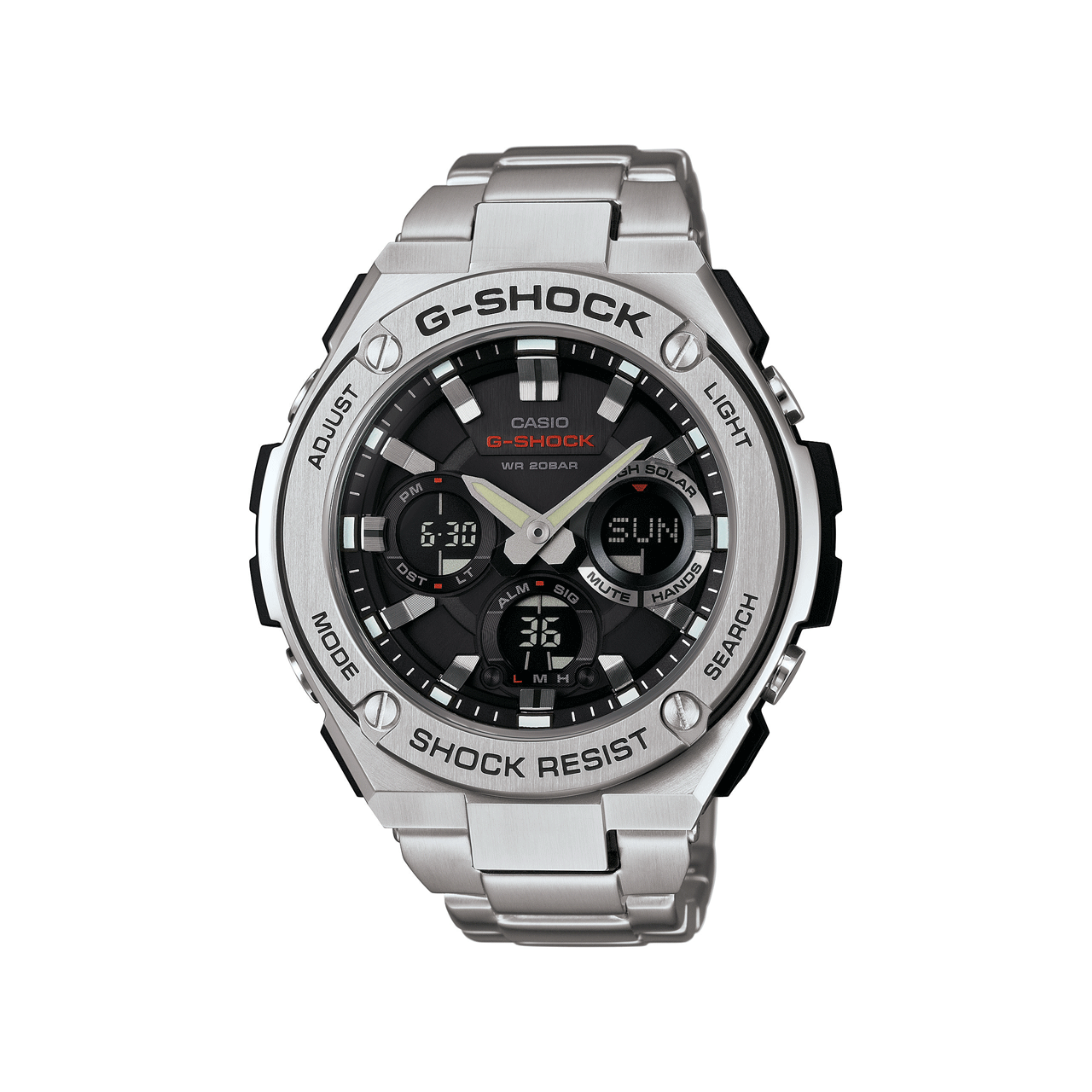 Front of G-steel GSTS110D-1A watch