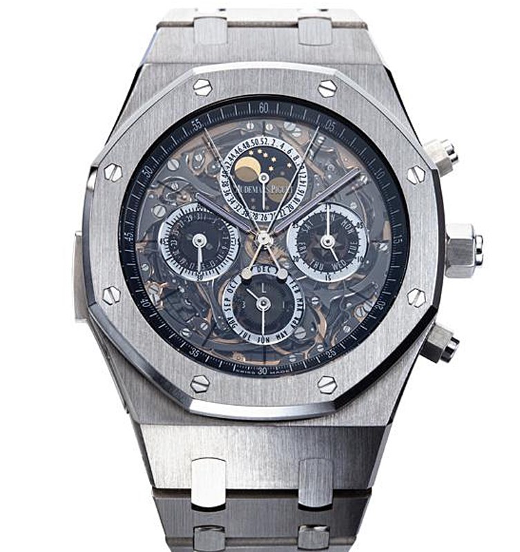 Front of Audemars Piguet Royal Oak Offshore Grande Complication titanium watch