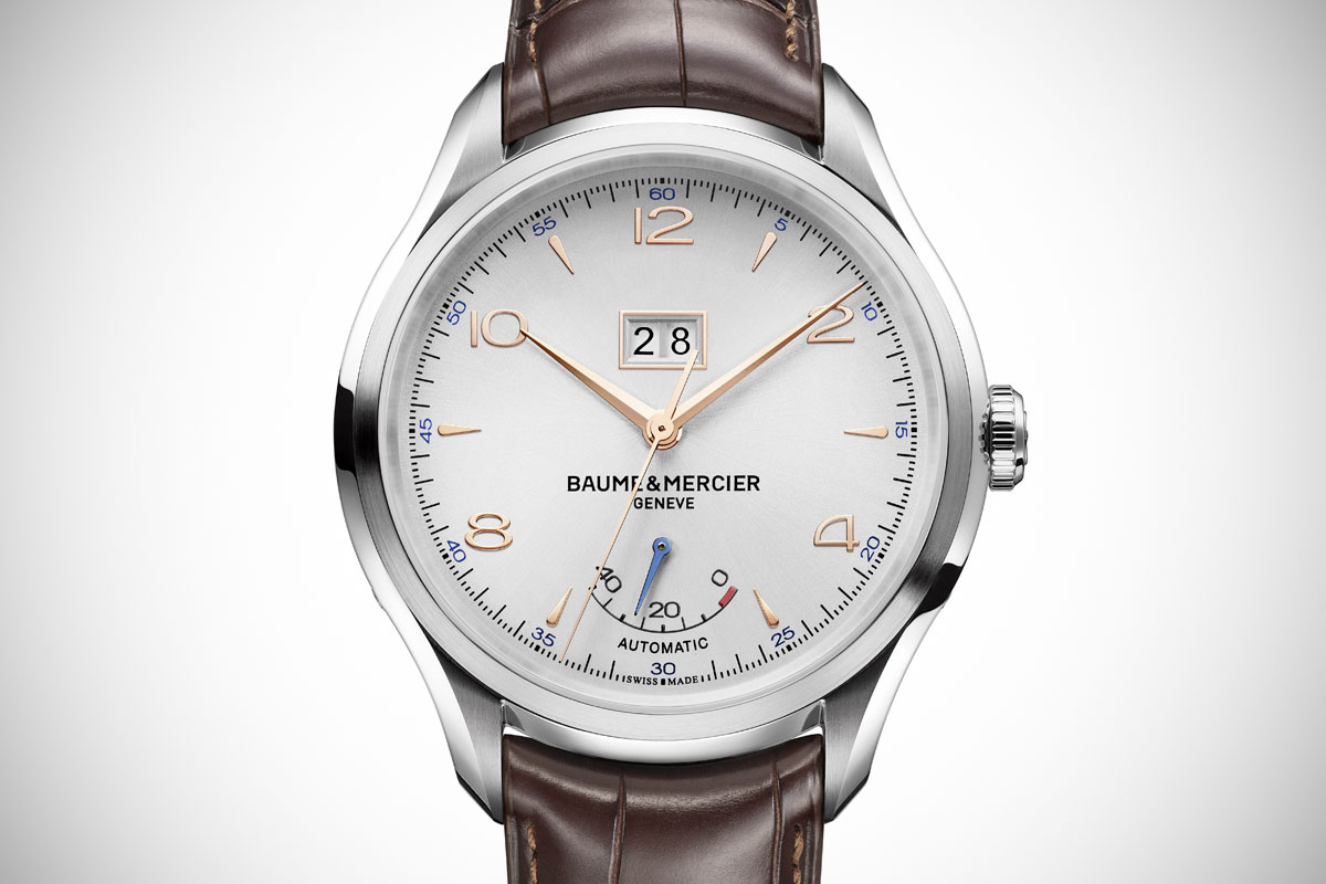 Front of Baume & Mercier Clifton Automatic Big Date And Power Reserve watch