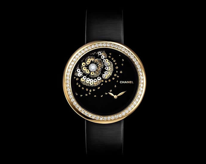 Chanel New Embroidered Mademoiselle Prive Camelia ladies watch 03